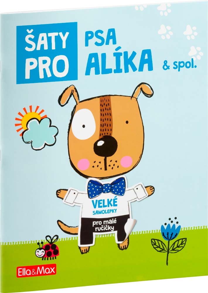 Šaty pro PSA ALÍKA – Kniha samolepek | ♥ DITIPO.cz