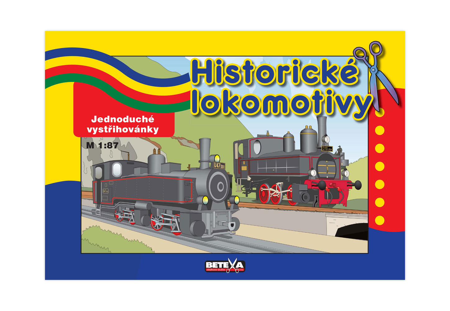 Vystřihovánky Historické lokomotivy | ♥ DITIPO.cz
